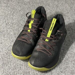 Under Armour Lightning Mens Shoes Basketball 3020619-002 Adult Black Green 8 M